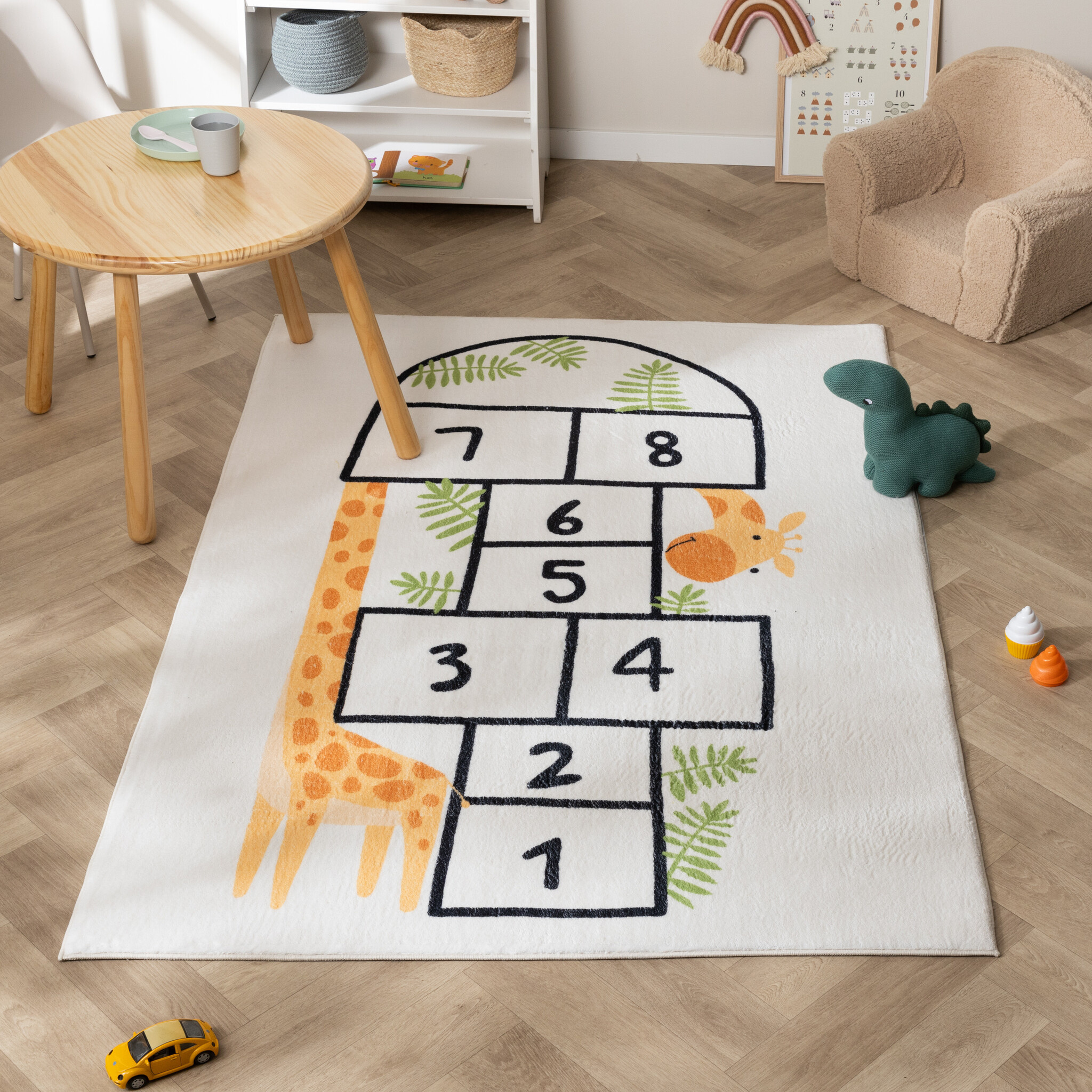 Lekmatta Till Barn - Ruby Giraffe Gräddvit