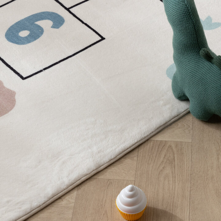 Lekmatta Till Barn - Ruby Dino Gräddvit