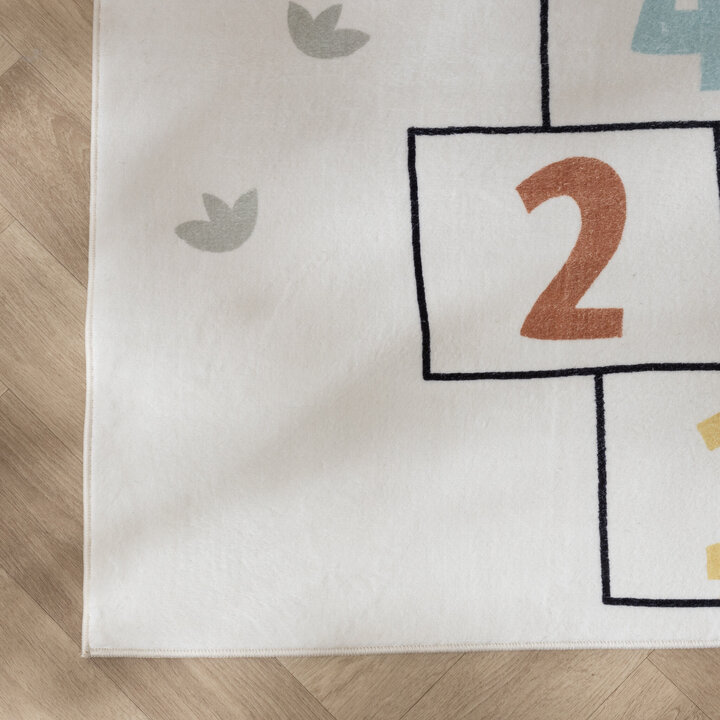 Lekmatta Till Barn - Ruby Dino Gräddvit