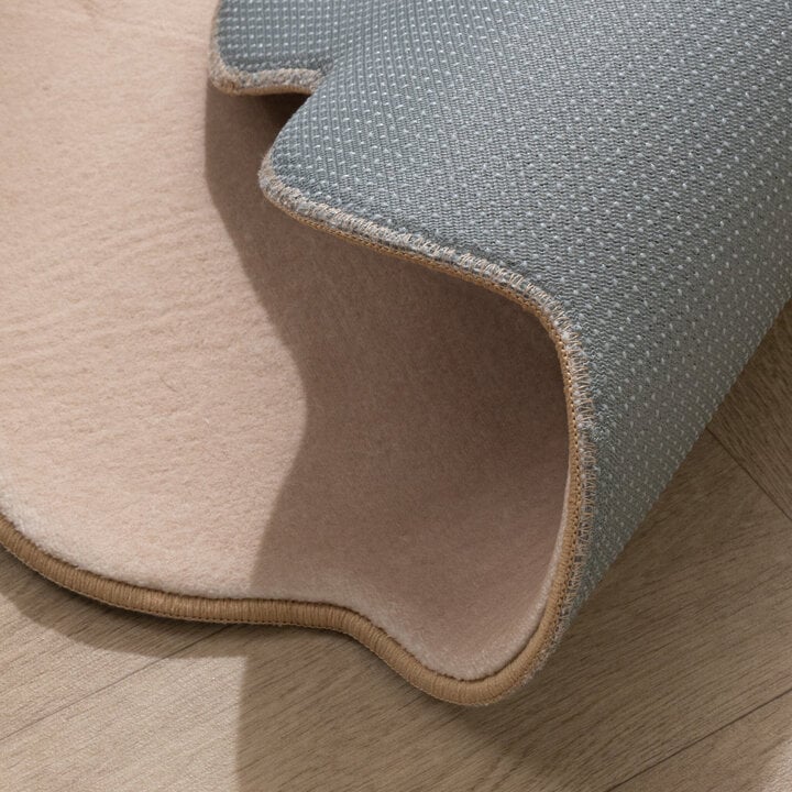 Rund Matta För Barnrum - Cloudy Dots Beige