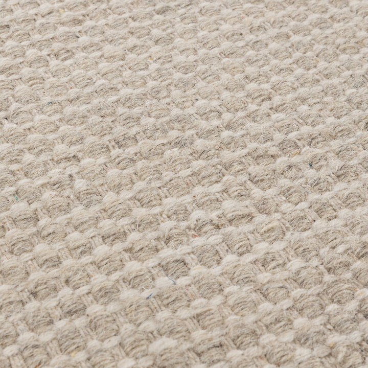 Organisk Formad Matta - Bliss Gräddvit/Vit