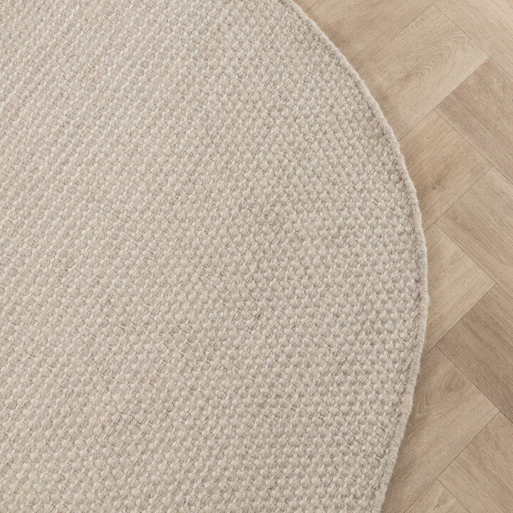 Organisk Formad Matta - Bliss Gräddvit/Vit