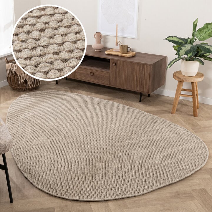 Organisk Formad Matta - Bliss Beige/Brun
