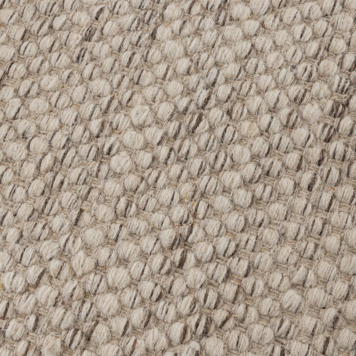 Rund Ullmatta - Bliss Beige/Melerad