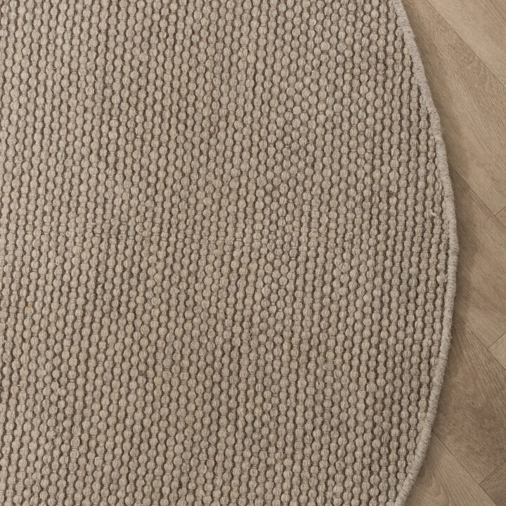 Rund Ullmatta - Bliss Beige/Brun