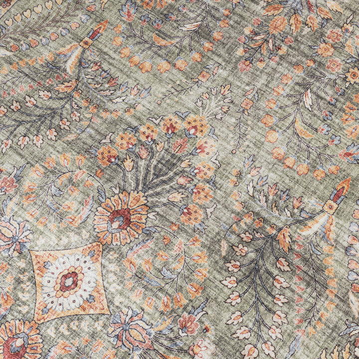 Vintage Utomhusmatta - Santo Flora Olivgrön