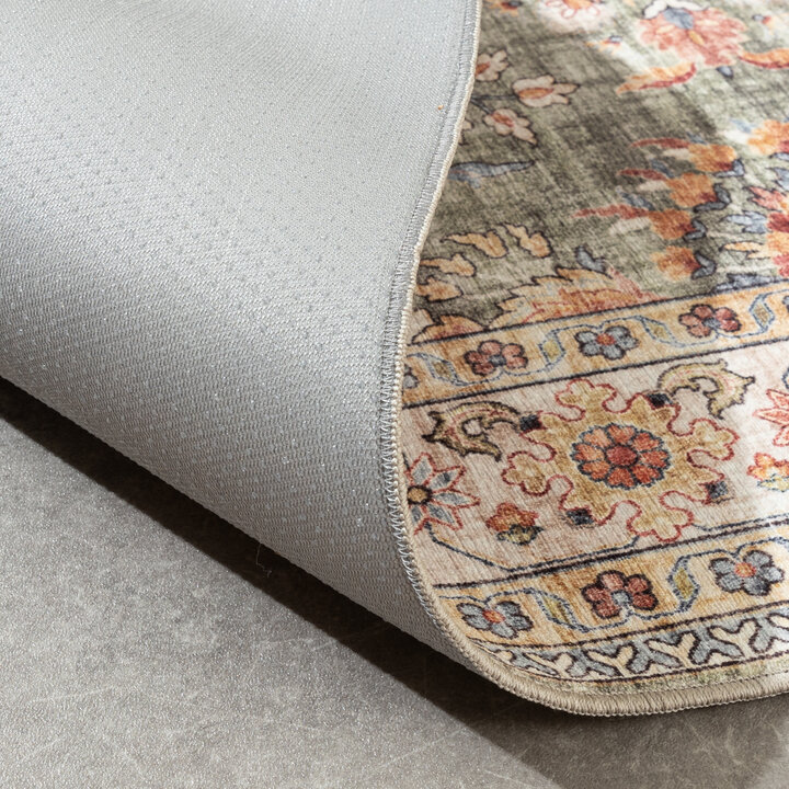 Vintage Utomhusmatta - Santo Flora Olivgrön