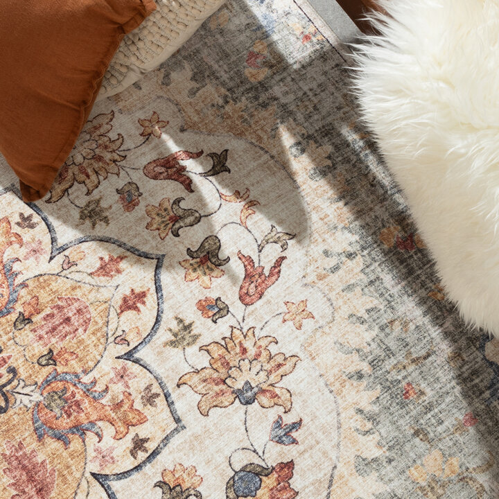 Vintage Utomhusmatta - Santo Mandala Olivgrön