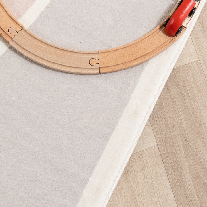 Tvättbar Barnmatta- - Simba Bunny Vit