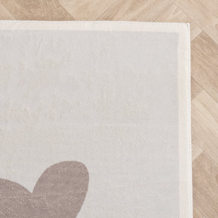 Tvättbar Barnmatta - Simba Bear Beige