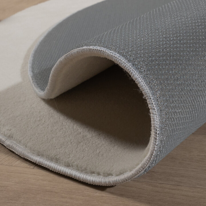 Rund Tvättbar Barnmatta - Sammy Giraffe Gul