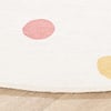 Rund Tvättbar Barnmatta - Evi Confetti Flerfärgad - thumbnail 5
