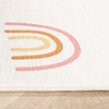 Tvättbar Barnmatta - Evi Rainbow Flerfärgad - thumbnail 5
