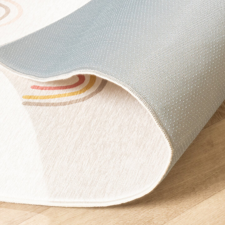 Tvättbar Barnmatta - Evi Rainbow Flerfärgad