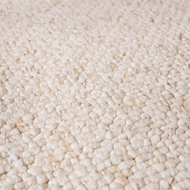 Tvättbar Matta - Bruno Gräddvit/Vit