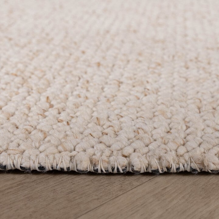 Tvättbar Matta - Bruno Gräddvit/Vit