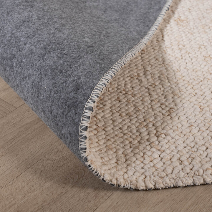 Tvättbar Matta - Bruno Gräddvit/Vit