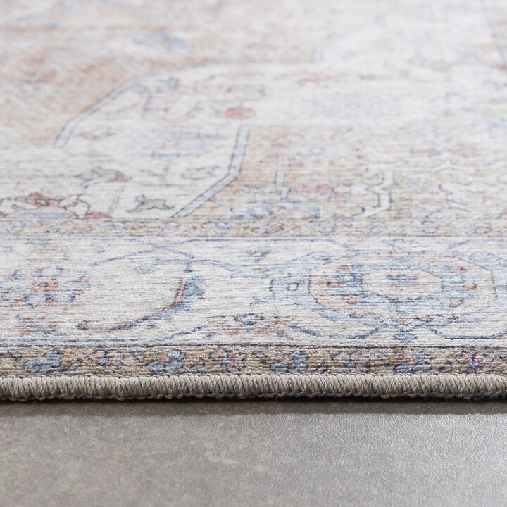 Tvättbar Löpare - Domingo Mandala Beige