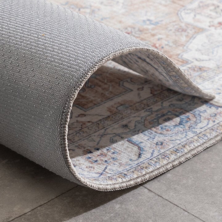 Tvättbar Löpare - Domingo Mandala Beige