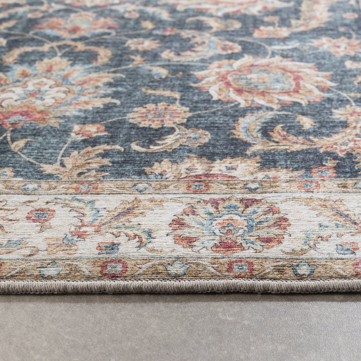 Tvättbar Löpare - Domingo Oriental Mörkgrön