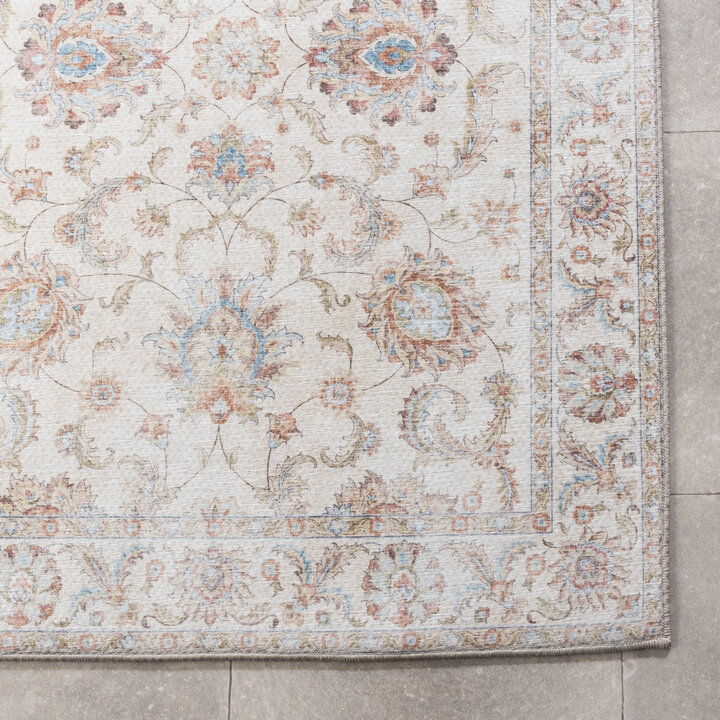 Tvättbar Löpare - Domingo Oriental Vit