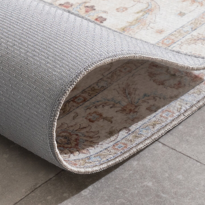 Tvättbar Löpare - Domingo Oriental Vit