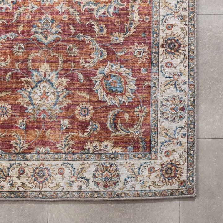 Tvättbar Löpare - Domingo Oriental Terrakotta