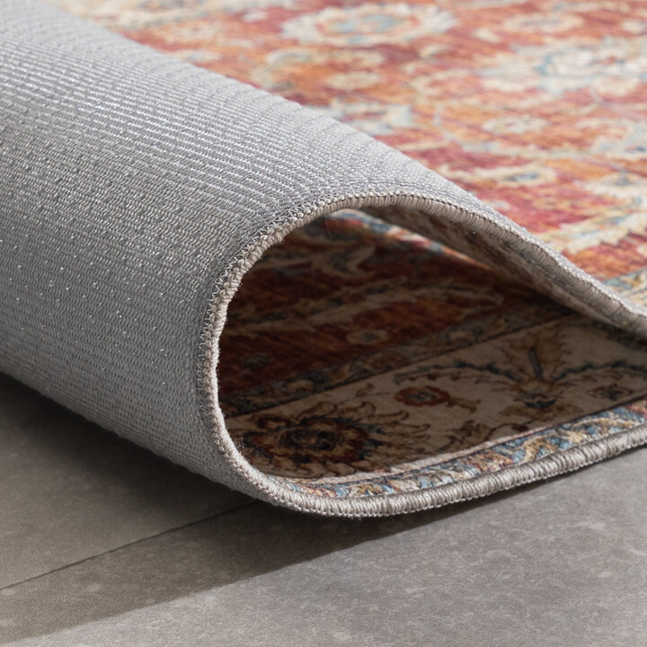 Tvättbar Löpare - Domingo Oriental Terrakotta