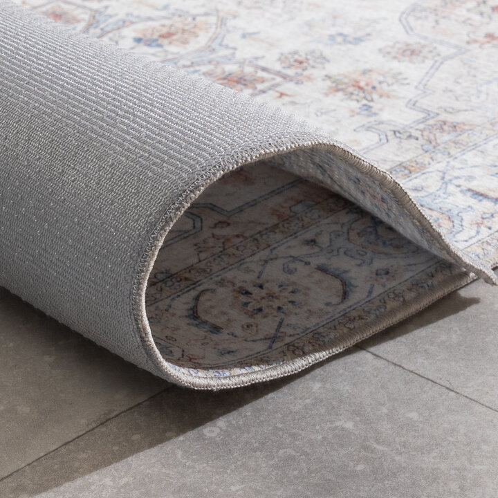 Tvättbar Löpare - Domingo Mandala Vit