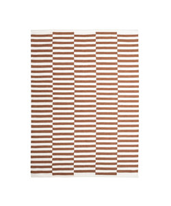 Randig Modern Matta - Dazzle Blocks Brun/Vit