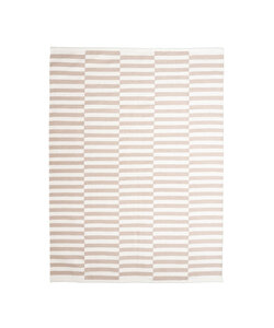Randig Modern Matta - Dazzle Blocks Beige/Vit