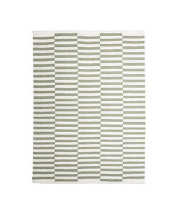 Randig Modern Matta - Dazzle Blocks Grön/Vit