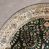 Oval Utomhusmatta Vintage - Santo Flora Mörkgrön - thumbnail 5