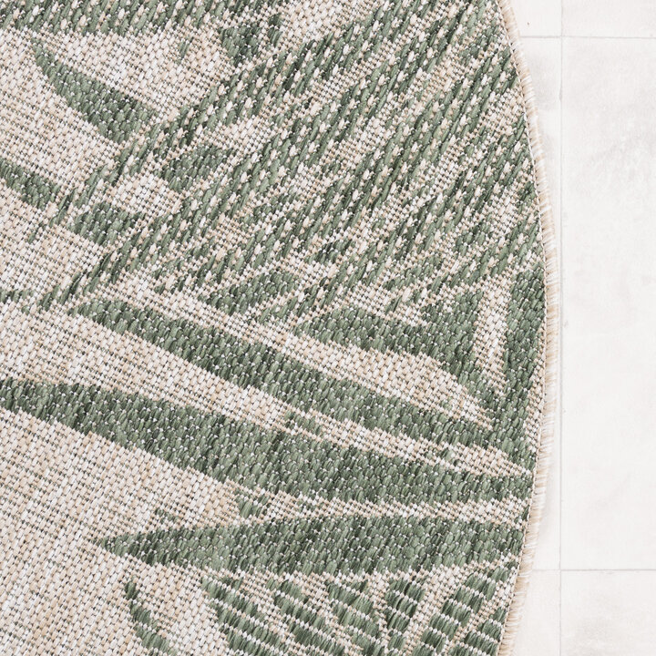 Rund Utomhusmatta - Tiga Edge Grön