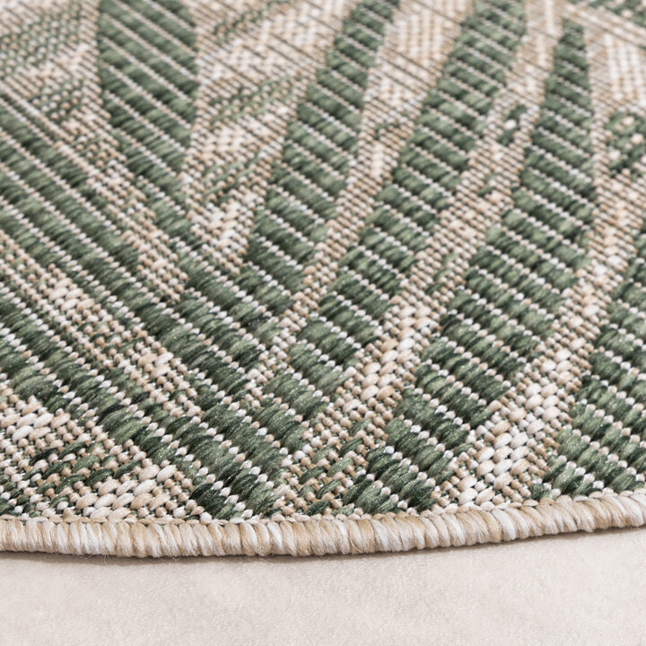 Rund Utomhusmatta - Tiga Edge Grön