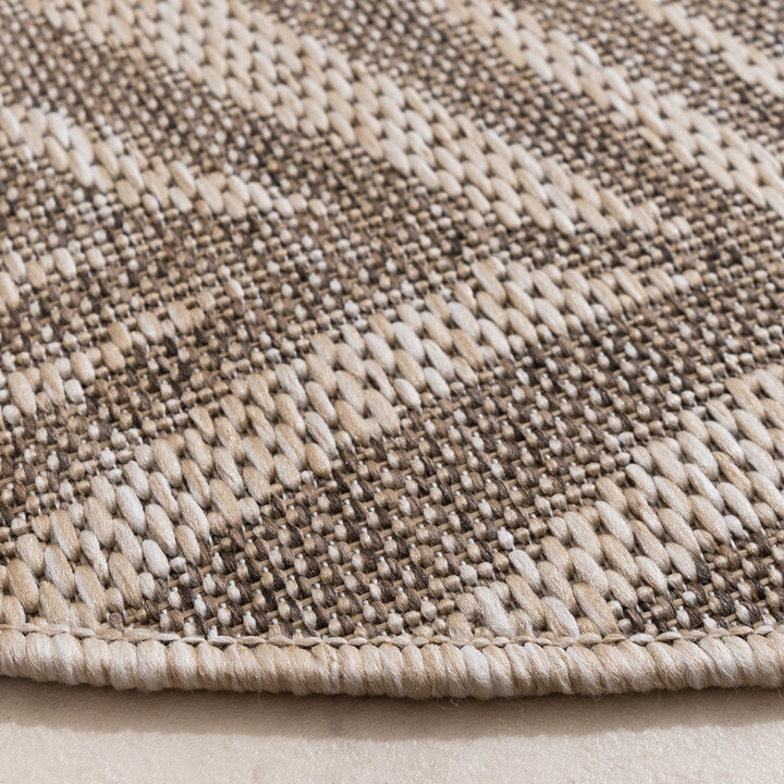 Rund Utomhusmatta - Tiga Palm Taupe