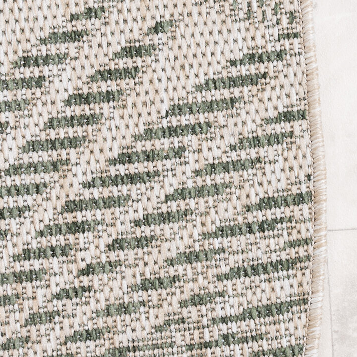 Rund Utomhusmatta - Tiga Palm Grön