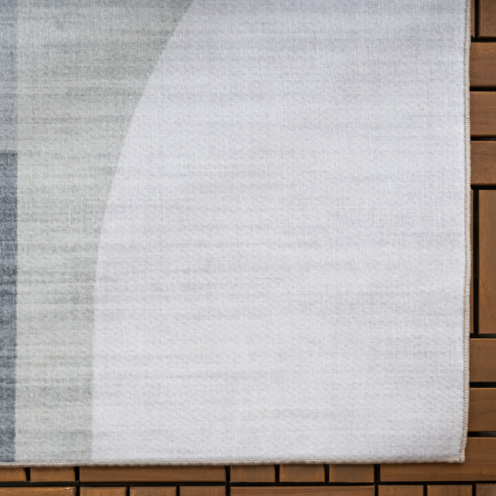 Abstrakt Utomhusmatta - Groovy Shapes Grön/Blå