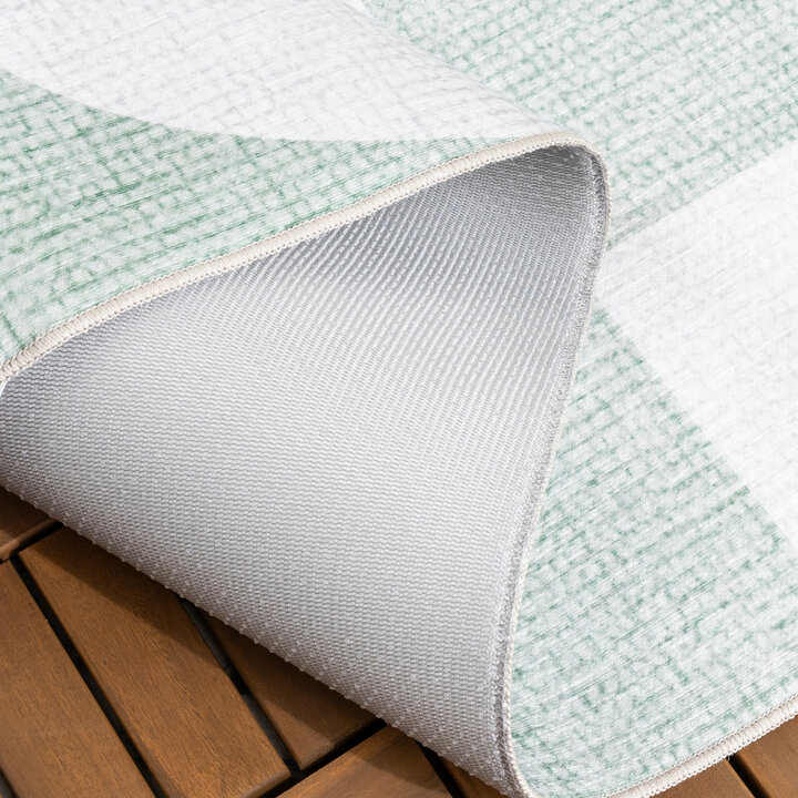 Abstrakt Utomhusmatta - Groovy Tiles Grön