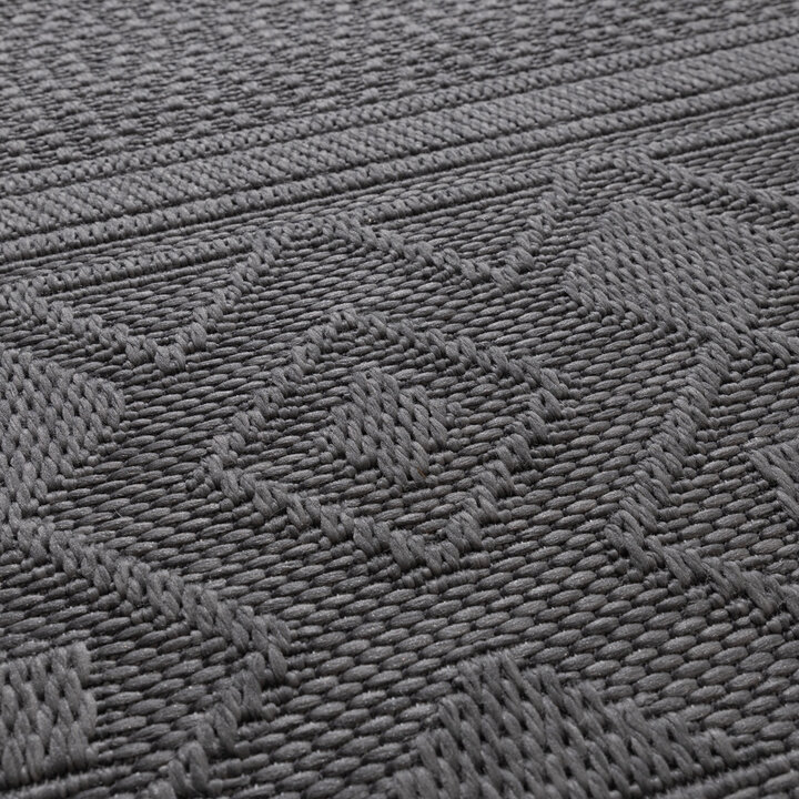 In- Och Utomhusmatta - Dunes Geo Antracit