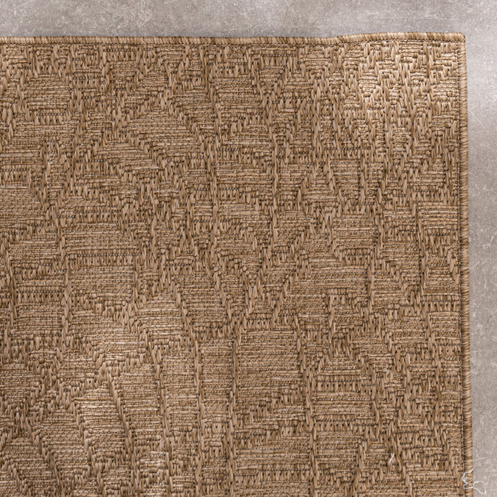 In- Och Utomhusmatta - Dunes Mandala Brun