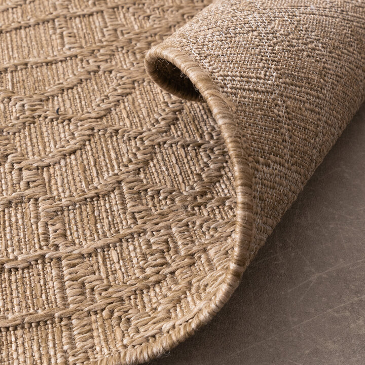 In- Och Utomhusmatta - Dunes Mandala Brun