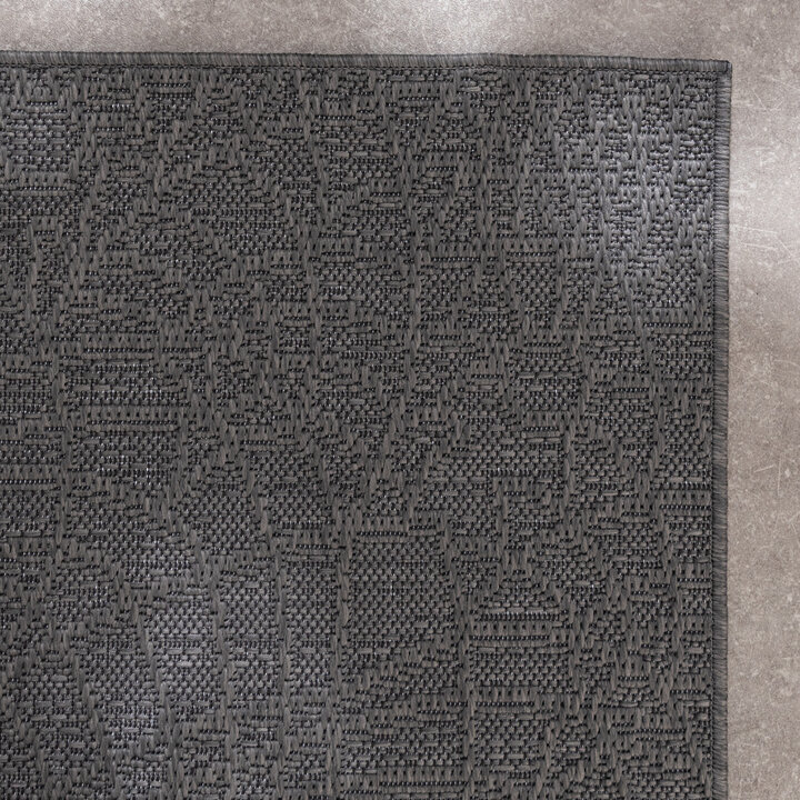 In- Och Utomhusmatta - Dunes Mandala Antracit