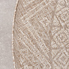 Rund Utomhusmatta I Jute - Atlas Aztec Brun/Gräddvit - thumbnail 4