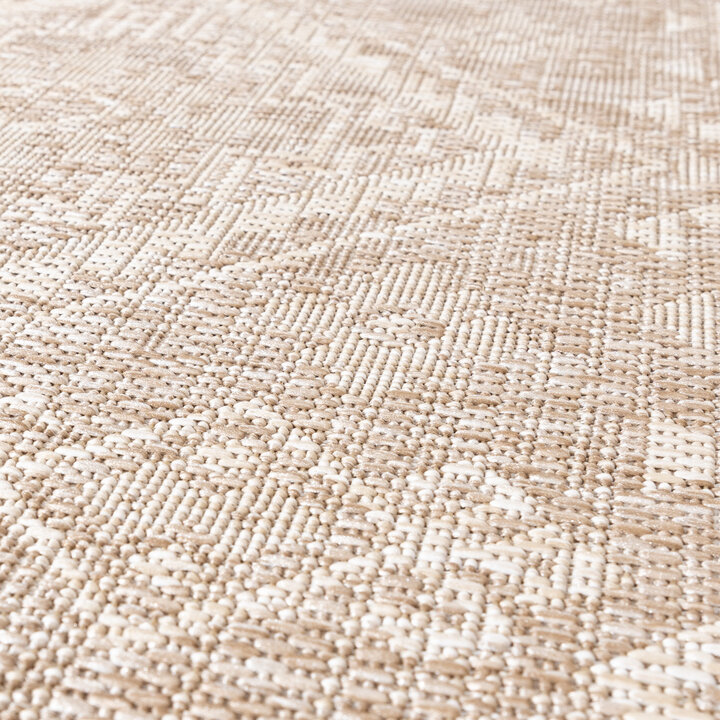 Utomhusmatta I Jute - Atlas Aztec Brun/Gräddvit