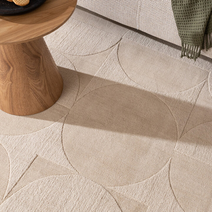 Ullmatta - Giselle Circles Gräddvit