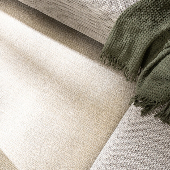 Viskosmatta - Jean Gräddvit/Vit