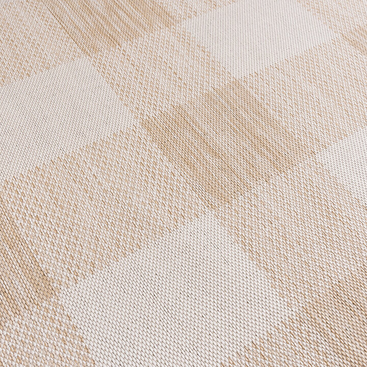 Inomhus- Och Utomhusmatta - Ranch Checkerboard Beige