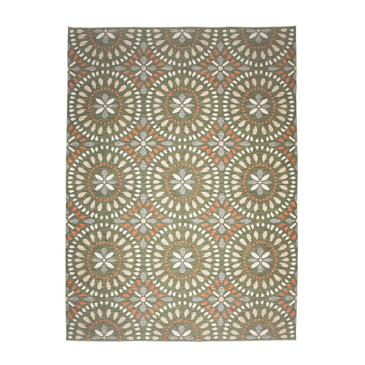 Inomhus- Och Utomhusmatta - Ranch Mandala Grön
