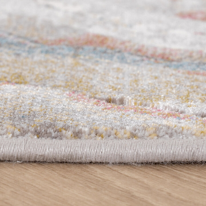 Abstrakt Matta - Xavier Wave Blå/Röd